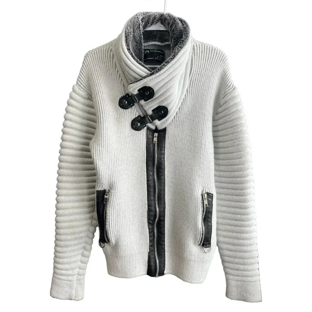LCR Black Edition Men’s Sweater Climax Smokey Grey Size Medium
